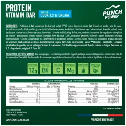 Barre Energétique Punch Power Protein Vitamin Bar 49 g. Cookies Cream