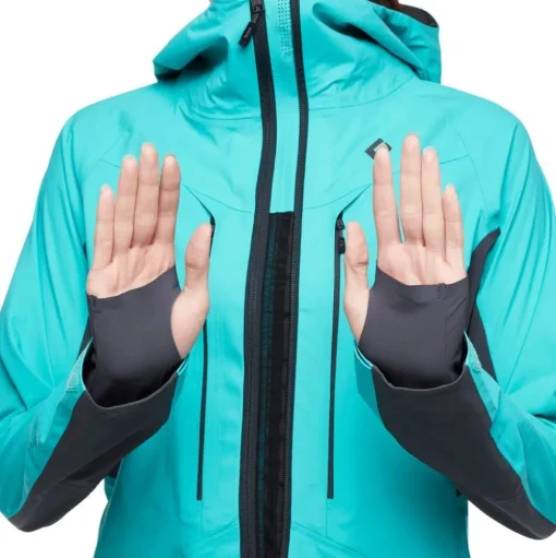 Blouson Ski Black Diamond W Dawn Patrol Hybrid Shell Dark Patina