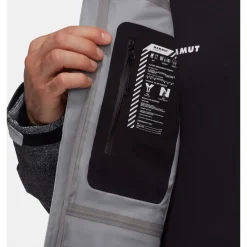 Blouson Ski Mammut Stoney HS Hooded Jacket Men Grain Black