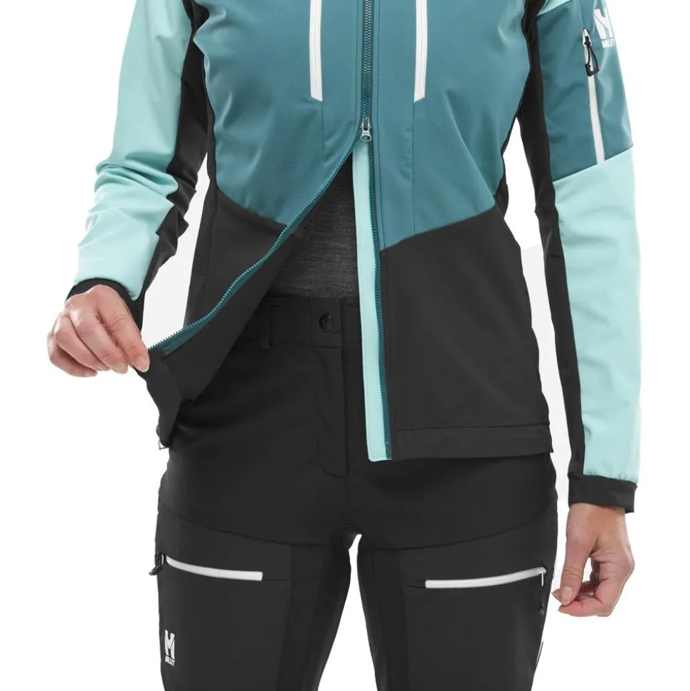 Blouson Ski Millet White Shield Jkt W Black Aruba