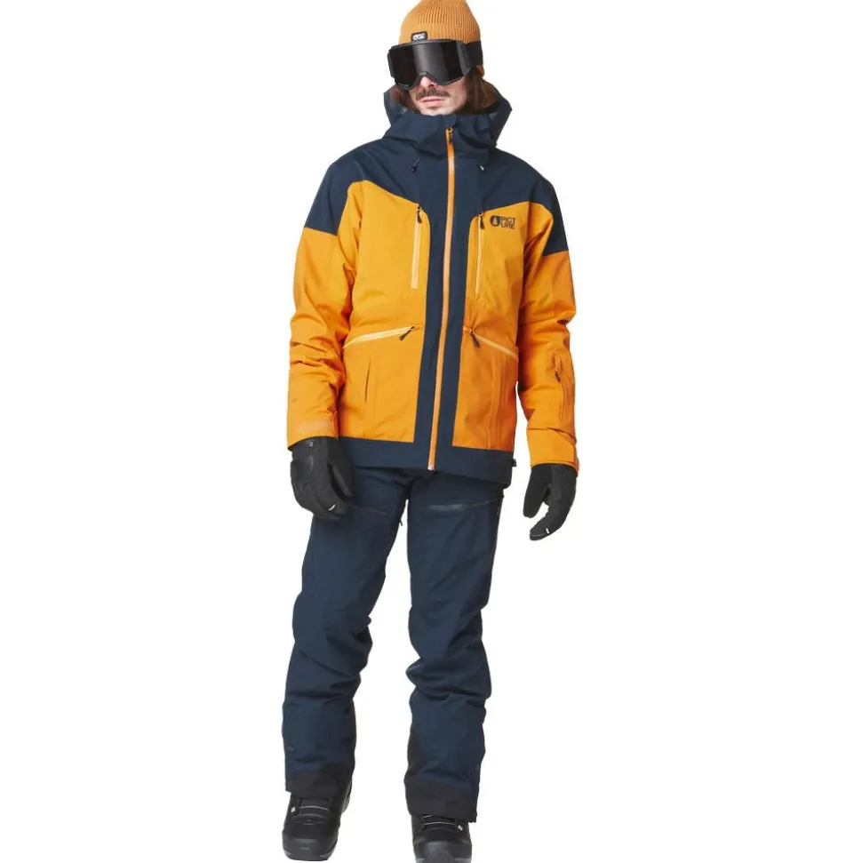 Blouson Ski Picture Naikoon Jacket Dark Blue Camel Honey