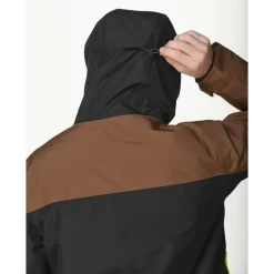 Blouson Ski Picture Object Jacket Cocoa Brown Black Acid Lime