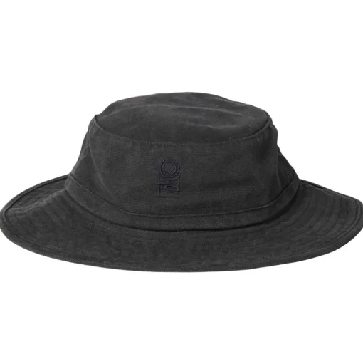 Bob Rip Curl Search Canvas Wide Brim Hat Black