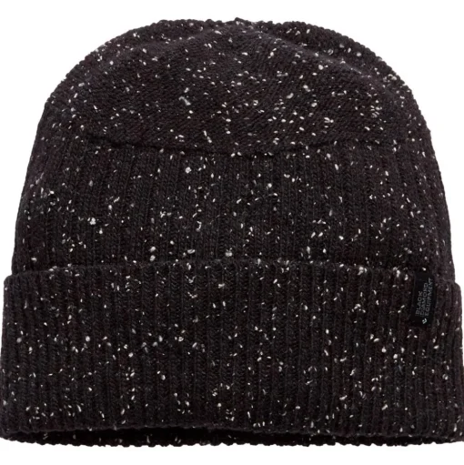 Bonnet Black Diamond Mixed Rib Beanie Black