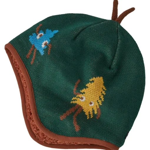 Bonnet Patagonia Baby Reversible Beanie Joshua and Friends Knit: Pinyon Green
