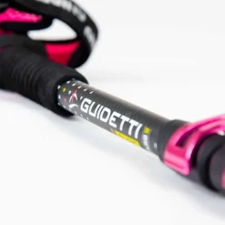 Bâton Guidetti B Light Rubis Carbone/Alu 125 cm Noir Rose