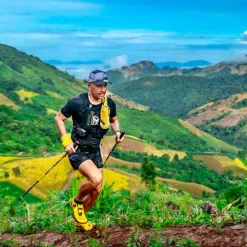 Bâton Guidetti Platinium Aero Carbone Perf Noir Jaune