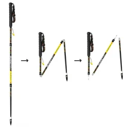 Bâton Guidetti Platinium Aero Carbone Perf Noir Jaune