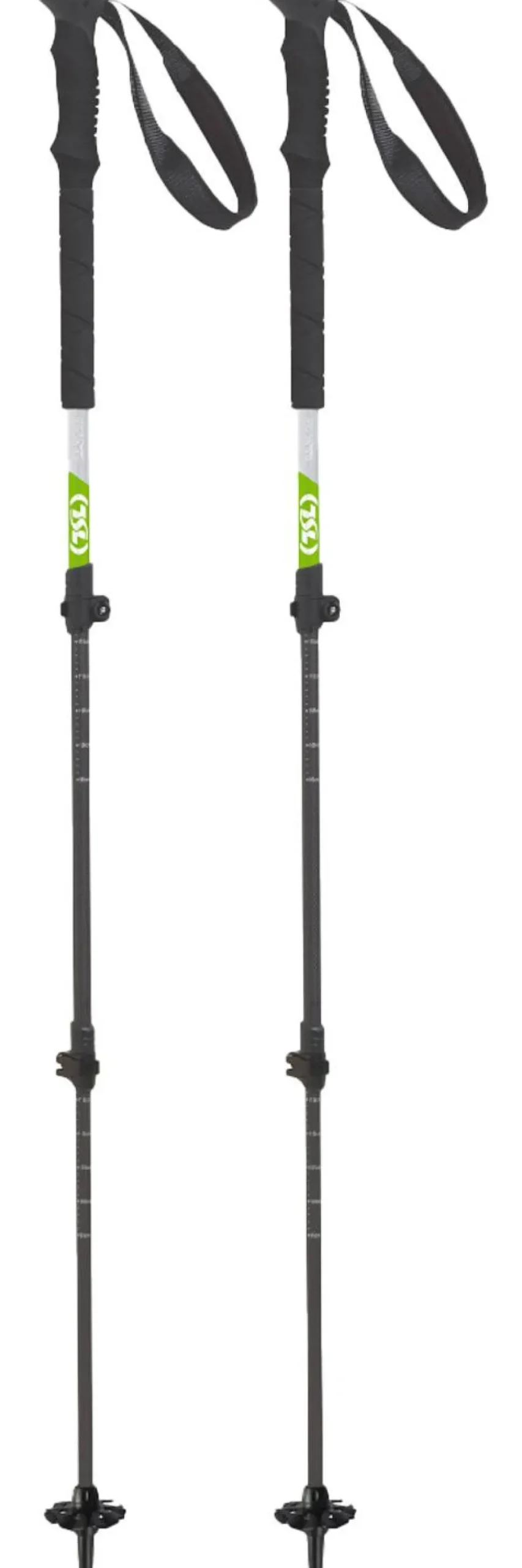Bâton TSL Hiking Carbon Compact 3 Cross Twist Black Green