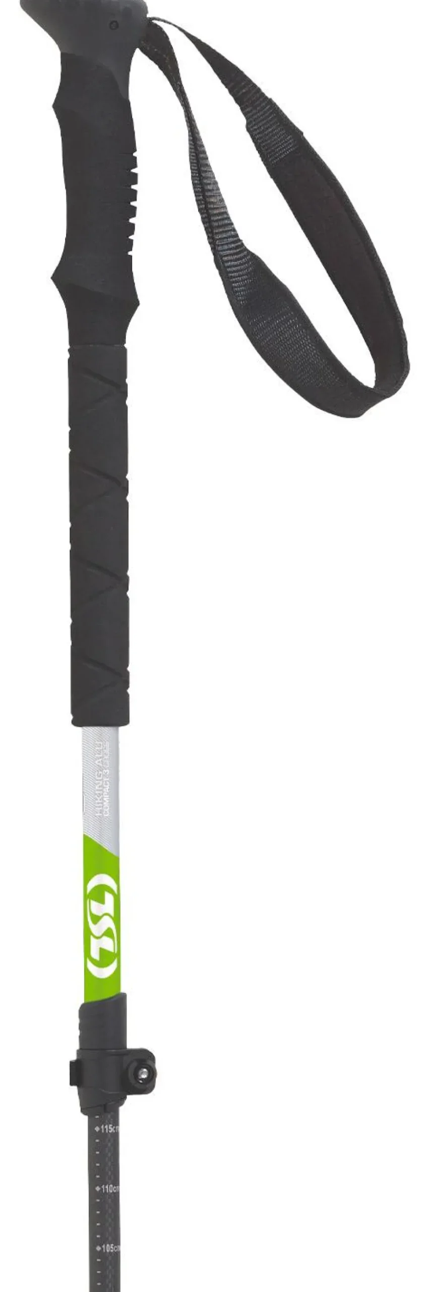 Bâton TSL Hiking Carbon Compact 3 Cross Twist Black Green