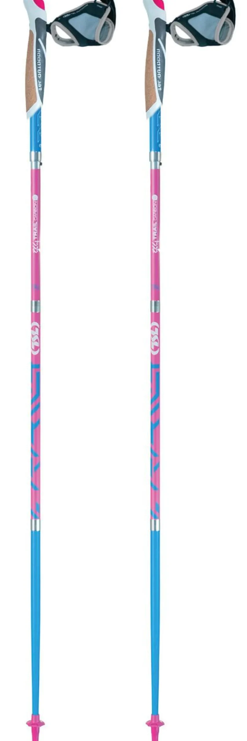 Bâton TSL Trail Carbon 4 Cork Short Women Flamingo