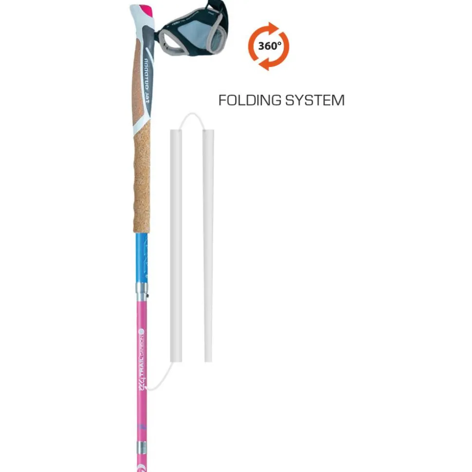 Bâton TSL Trail Carbon 4 Cork Short Women Flamingo