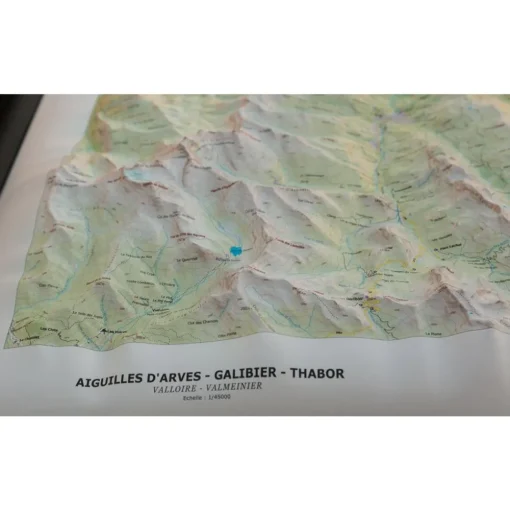 Carte 3D Deniveles Aiguilles-D'arves, Galibier & Thabor (Summer)