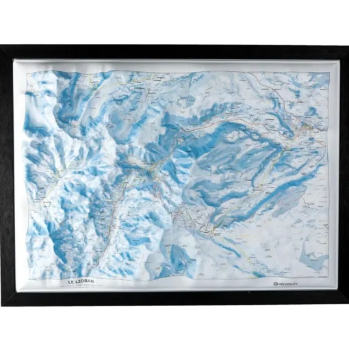 Carte 3D Deniveles Domaine Le Lioran