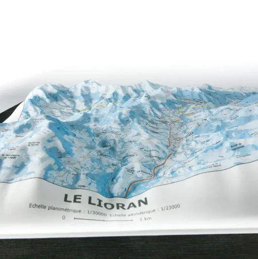 Carte 3D Deniveles Domaine Le Lioran