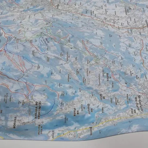 Carte 3D Deniveles Domaine Megeve - Saint-Gervais - Combloux