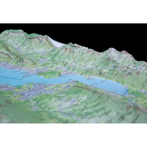 Carte 3D Deniveles Lac d'Annecy