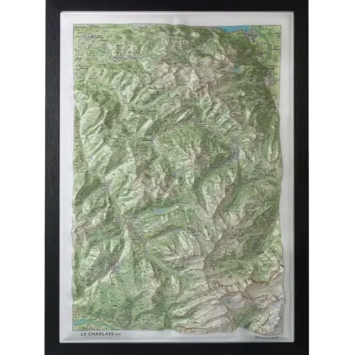 Carte 3D Deniveles Le Chablais Est