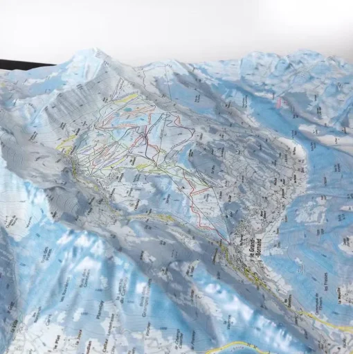Carte 3D Deniveles Le Grand-Bornand - La Clusaz