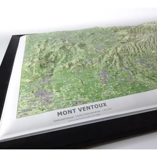 Carte 3D Deniveles Mont Ventoux