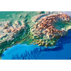 Carte 3D 3DMAP La France Physique