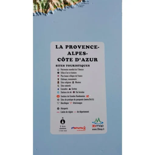 Carte 3D 3DMAP La Provence-Alpes-Côte-d'Azur