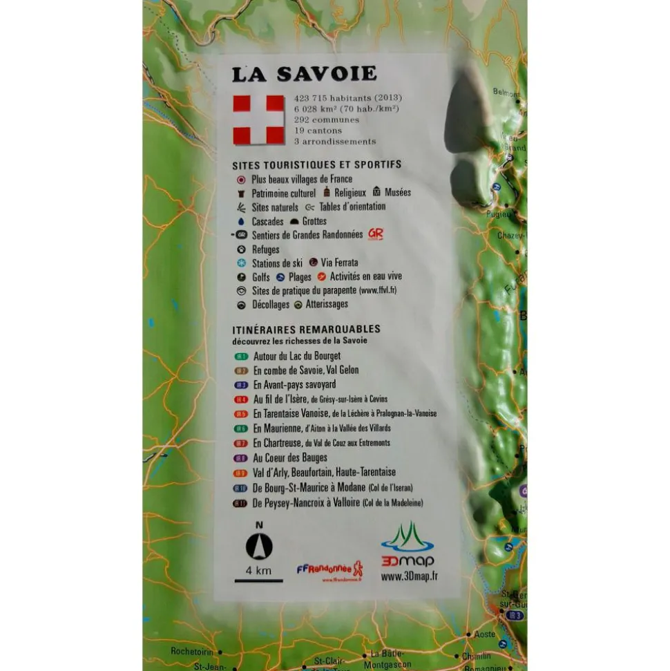 Carte 3D 3DMAP La Savoie