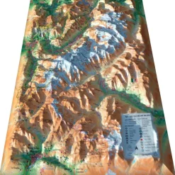 Carte 3D 3DMAP Le Massif Du Mont-Blanc