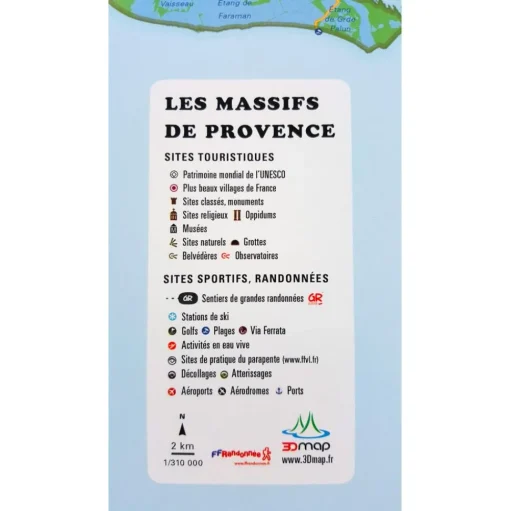 Carte 3D 3DMAP Les Massifs De Provence