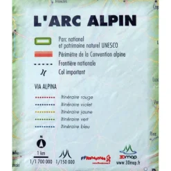 Carte 3D 3DMAP Massif De L'arc Alpin