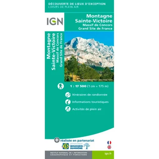 Carte IGN Montagne Sainte-Victoire