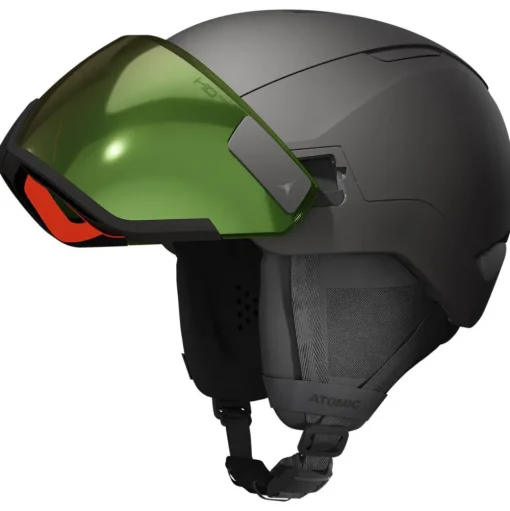 Casque visière Atomic Revent Gt Amid Visor Hd Photo Black Green Gold