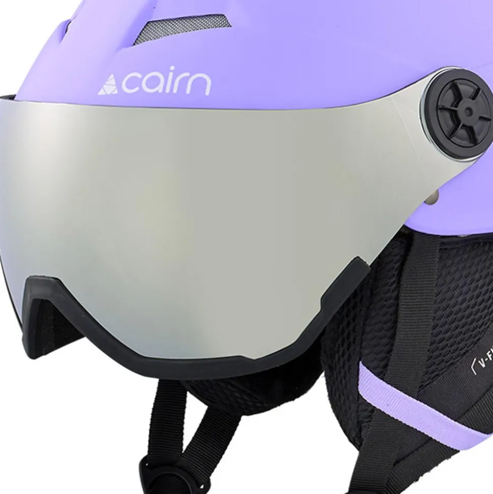 Casque visière Cairn Android Visor Junior Mat Lilac