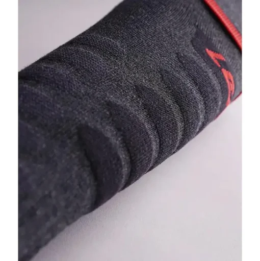 Chauffage pied Lenz Heat Sock 5.1 Toe Cap Regular Fit Anthracite Rouge