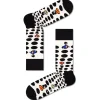 Chaussettes Happy Socks Beatles Silhouettes Noir Blanc