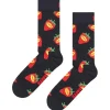 Chaussettes Happy Socks Crew Socks Strawberry Fresh Black