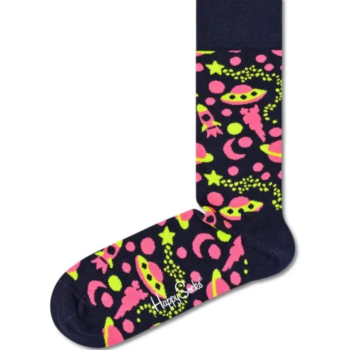 Chaussettes Happy Socks Into Space Bleu Foncé
