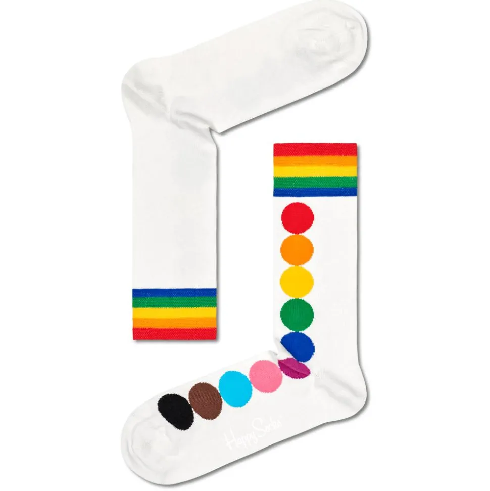 Chaussettes Happy Socks Pride Rainbow Blanc
