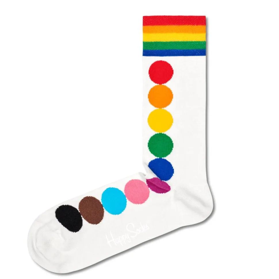 Chaussettes Happy Socks Pride Rainbow Blanc