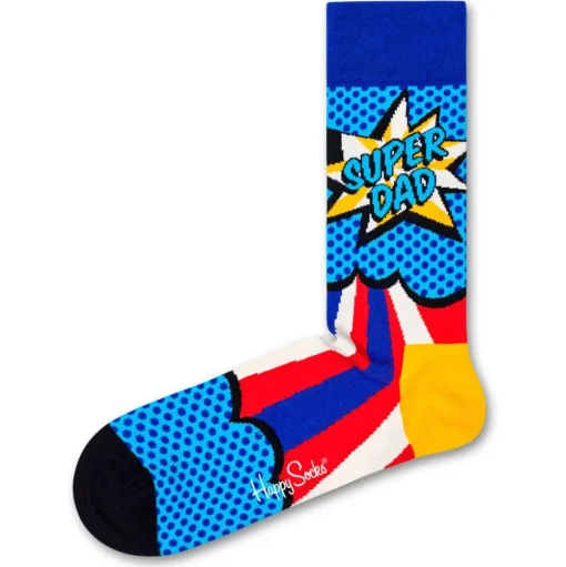 Chaussettes Happy Socks Super Mom & Dad Bleu