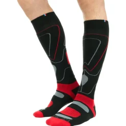 Chaussettes La Chaussette de France Vanoise Noir Rouge