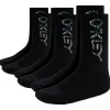 Chaussettes Oakley B1B Socks 2.0 (3 Pcs) Blackout