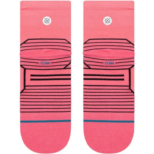 Chaussettes Stance Perf Run Womens Quarter Ultralight Cushion Sock Variegated Pink