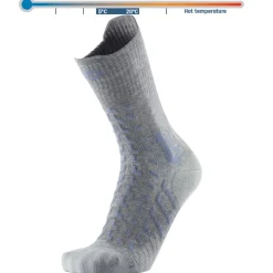Chaussettes Therm-Ic Trekking Cool Light Crew Gris Bleu