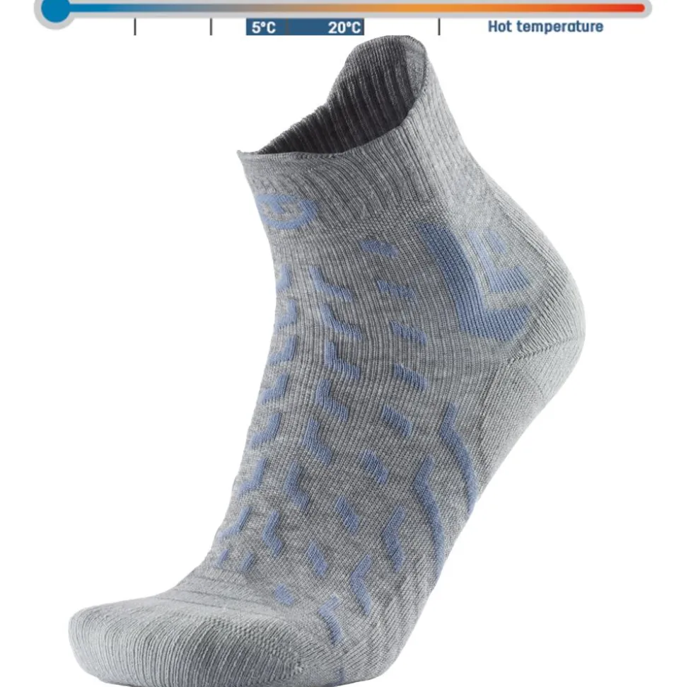 Chaussettes Therm-Ic Trekking Cool Light Ankle Gris Bleu