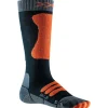 Chaussettes X Socks Ski Junior 4.0 Anthracite Melange X-Orange