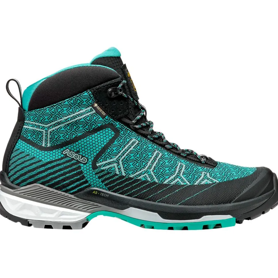Chaussures de randonnée Asolo Falcon Evo Jaquard Gv II Women Black Aquagreen