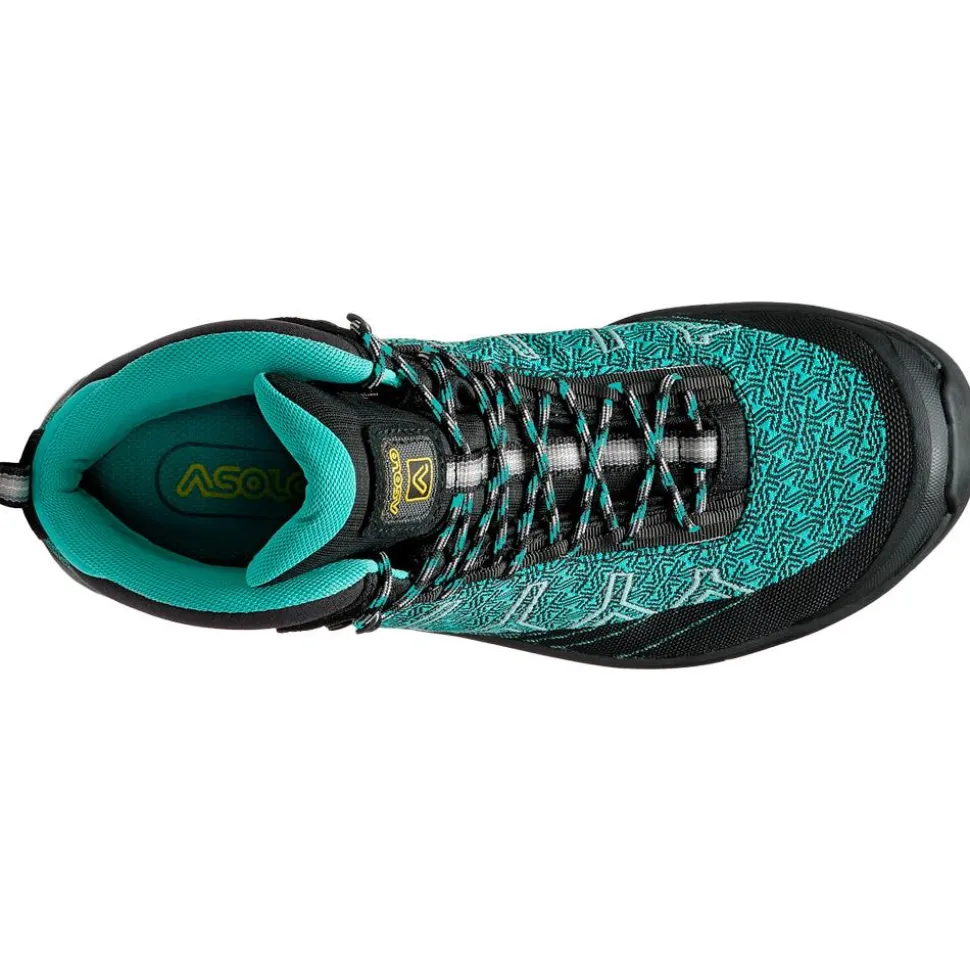 Chaussures de randonnée Asolo Falcon Evo Jaquard Gv II Women Black Aquagreen