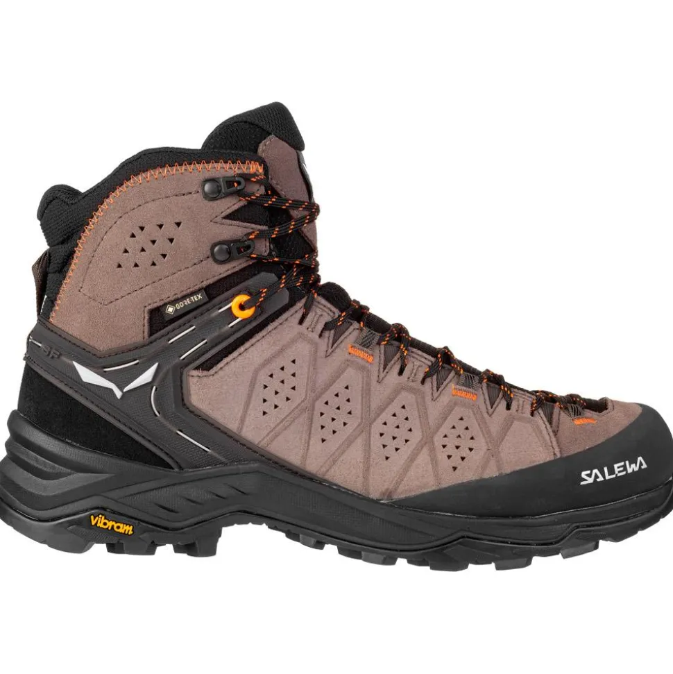 Chaussures de randonnée Salewa Alp Trainer 2 Mid Gore-Tex Wallnut Fluo Orange