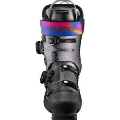 Chaussures de Ski Salomon S/Pro Supra Dual Boa 115 W Black Hematite Metal Beetroot Purple